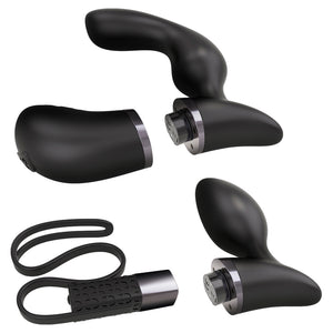 Rocks Off Fusion Xchange Set 10 Speed Male Prostate Massagers Black - Angelsandsinners