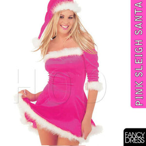 Mrs Santa Claus Christmas Fancy Dress Costume Xmas Ladies Women Dress Costume UK - Angelsandsinners