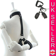 Load image into Gallery viewer, Neck Collar to Wrist Handcuff Harness Restraint BDSM Bondage Couple Sex Roleplay - Angelsandsinners