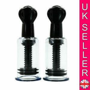 Twin Pack Nipple Suckers Suction Inverted Erector Enlargement Suckers Twist Pump - Angelsandsinners