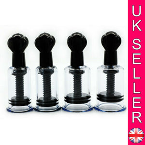 Twin Pack Nipple Suckers Suction Inverted Erector Enlargement Suckers Twist Pump - Angelsandsinners