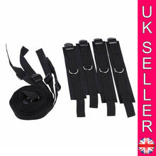 Load image into Gallery viewer, Under Bed Restraint System BDSM Mattress Bondage Wrist Ankle Straps Handcuffs UK - Angelsandsinners