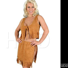 Load image into Gallery viewer, NATIVE RED INDIAN SQUAW FancyDress Costume Womens Outfit Sexy PLAYBOY 8/10/12/14 - Angelsandsinners