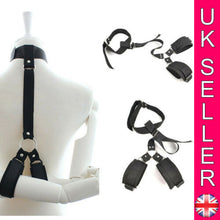 Load image into Gallery viewer, Neck Collar to Wrist Handcuff Harness Restraint BDSM Bondage Couple Sex Roleplay - Angelsandsinners
