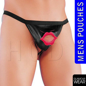 SEXY MENS VALENTINES FUNNY NOVELTY POUCH BRIEF THONGS ONESIZE FUN STAG NIGHT HEN - Angelsandsinners