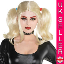 Load image into Gallery viewer, Halloween Killa Blonde Wig Crimped Wig Harlequin Honey Jesterina Fancy Dress Cos - Angelsandsinners