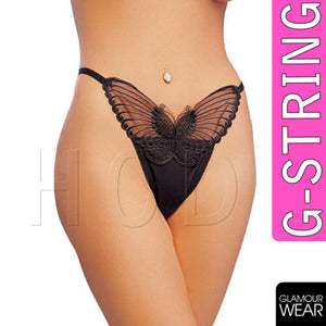 MICRO MINI GSTRING BUTTERFLY STRIPPER G STRING VALENTINES PVC SEXY HER FREE P&P - Angelsandsinners