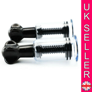 Twin Pack Nipple Suckers Suction Inverted Erector Enlargement Suckers Twist Pump - Angelsandsinners
