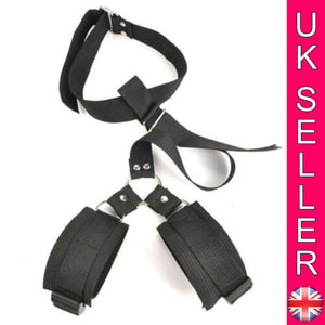Neck Collar to Wrist Handcuff Harness Restraint BDSM Bondage Couple Sex Roleplay - Angelsandsinners