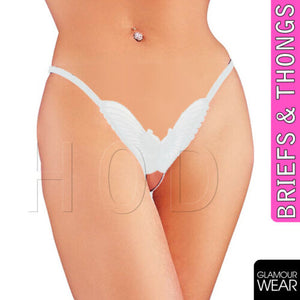 MICRO MINI GSTRING BUTTERFLY STRIPPER G STRING VALENTINES PVC SEXY HER FREE P&P - Angelsandsinners