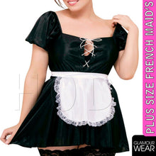 Load image into Gallery viewer, PLUS SIZE XXXL FRENCH MAID FancyDress Costume Womens Outfit Sexy Waitress Rocky - Angelsandsinners