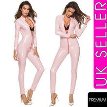 Load image into Gallery viewer, Premium Playgirl VINYL PVC Catsuit - regular tall heights 8 10 12 14 16 18 20 22 - Angelsandsinners