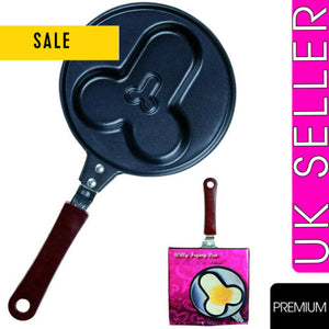 Willy Shaped Frying Pan Non Stick Hen or Stag Night Gift Birthday Secret Santa - Angelsandsinners