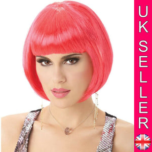 LADIES SHORT BOB WIG WOMENS COSPLAY RED WIGS POP PARTY COSTUME FANCY DRESS - Angelsandsinners