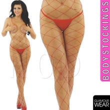 Load image into Gallery viewer, WHALENET Sexy fishnet lingerie floral bodystocking crotchless bodysuit UK seller - Angelsandsinners