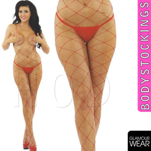 WHALENET Sexy fishnet lingerie floral bodystocking crotchless bodysuit UK seller - Angelsandsinners