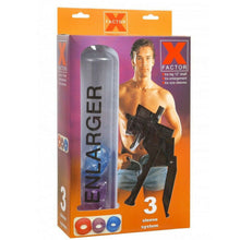 Load image into Gallery viewer, X FACTOR PENIS PUMP EXTRA LARGE 12&quot; Developer ENLARGER Discreet 3 SLEEVES UK - Angelsandsinners