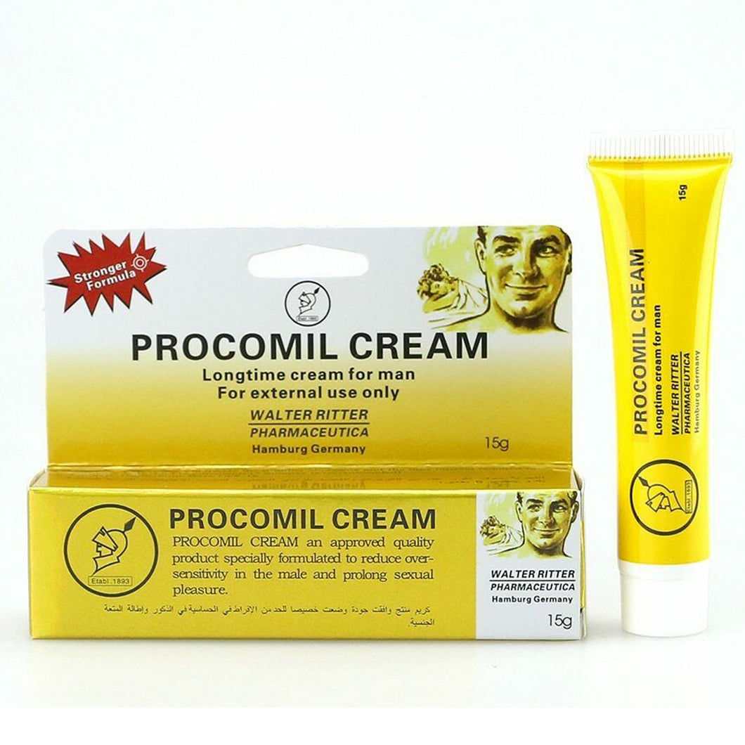 PROCOMIL DELAY CREAM 15ml Premature Remans Super Strong - Angelsandsinners