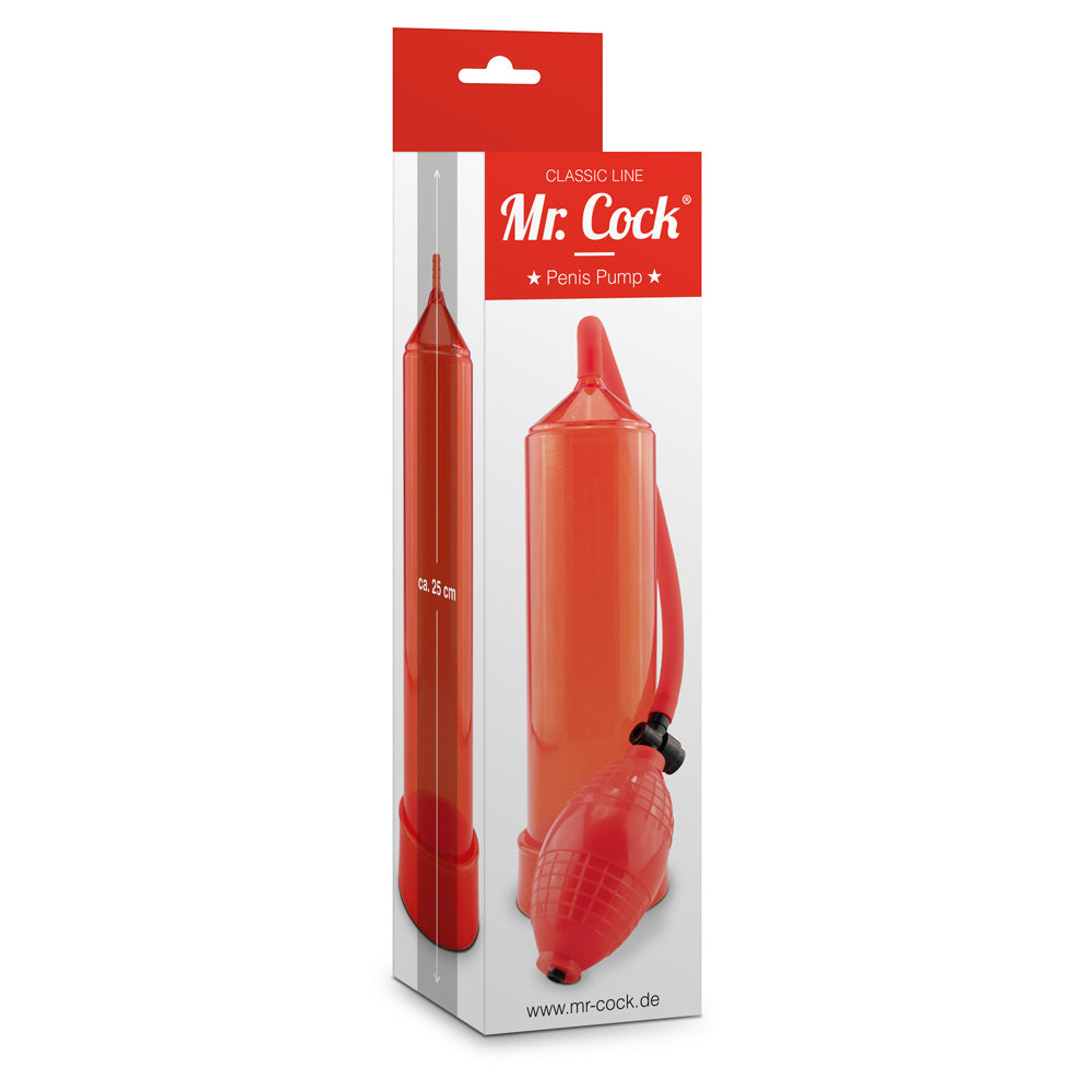 Mr Cock Classic Penis Pump Red OS - Angelsandsinners