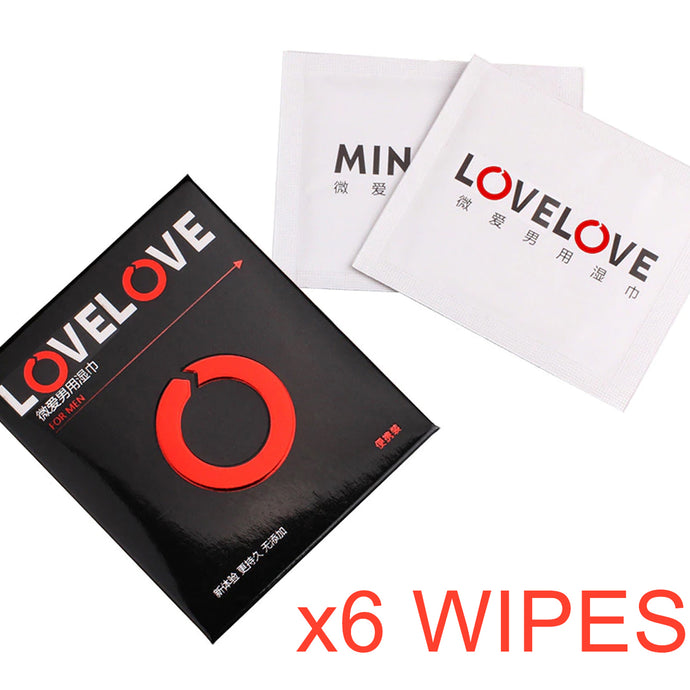 MINILOVE Male Delay Wipes Natural Wet Tissue Long Lasting Sex Men Prevent Premature Ejaculation Keep Long Time 60 Minutes - Angelsandsinners