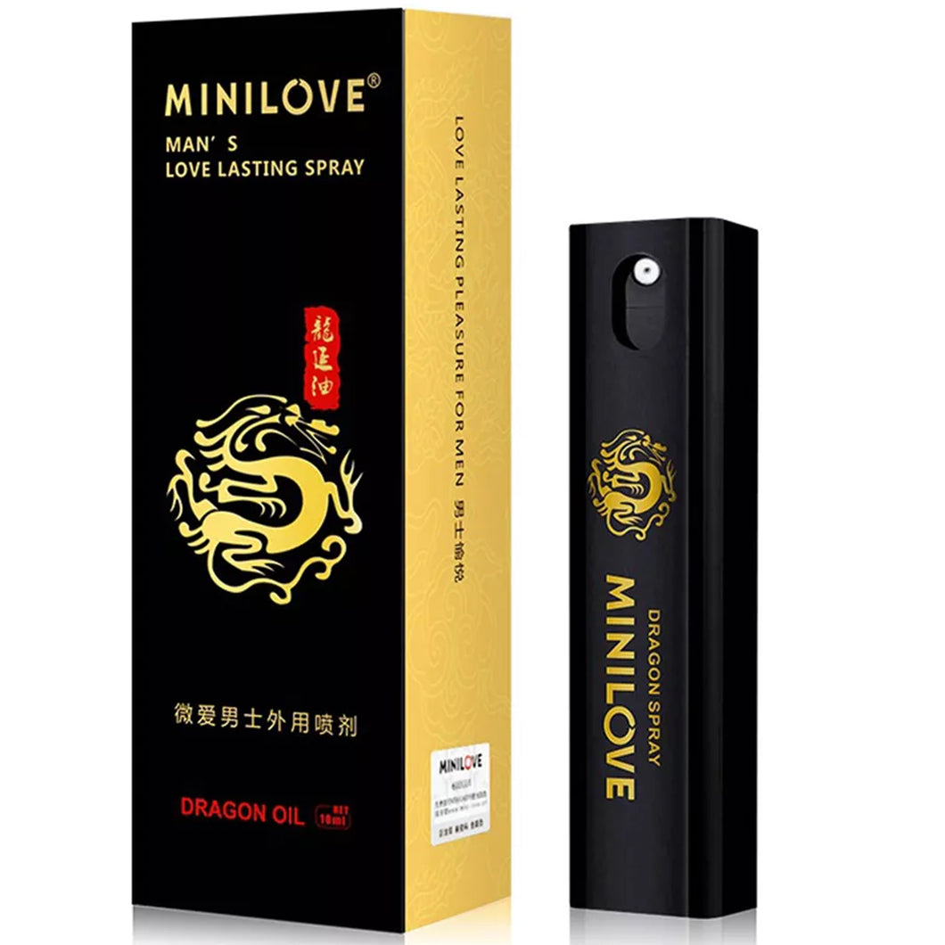 MINILOVE DRAGON OIL GOLD DELAY SPRAY Super Strong Premature Ejaculation Men Sex