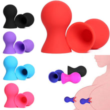 Load image into Gallery viewer, 2pc Nipple Sucker Pump Breast Massage Nipple Pump Nipples Enlarger Size Matters