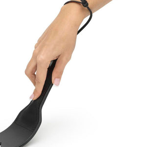 Black Vegan Heart Role Play Split Bondage Fetish Spanking Paddle Flogger