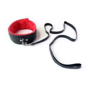 Snake Embossed and Red Fur Bondage Set Adult Kit