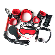 Load image into Gallery viewer, Snake Embossed and Red Fur Bondage Set Adult Kit