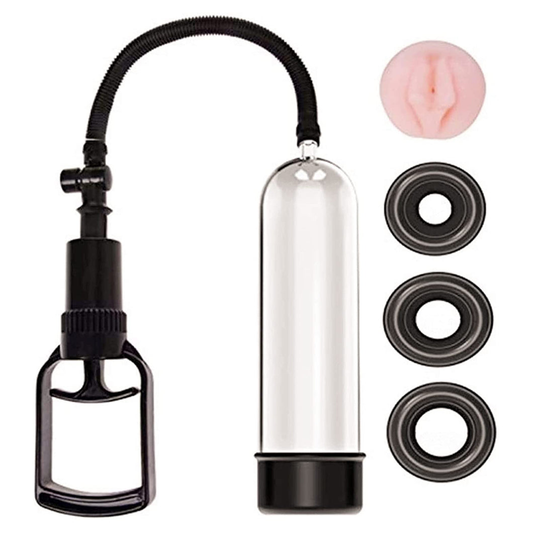 Penis Pump Vacuum + Loveskin Vagina Pussy Insert