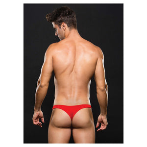 Microfibre Low Rise Lace Up Thong - Angelsandsinners