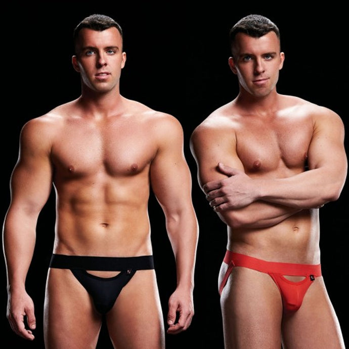 Envy Low Rise Jock Strap Black | Red - Angelsandsinners