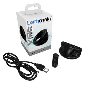 Bathmate Vibe Ring Strength Vibrating Cock Ring Black - Angelsandsinners