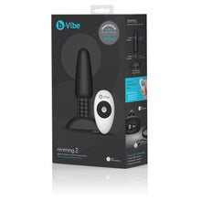 Load image into Gallery viewer, b-Vibe World&#39;s First Rimming Plug v2 Black USB Rechargeable Battery - Angelsandsinners