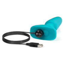 Load image into Gallery viewer, b-Vibe World&#39;s First Rimming Plug v2 USB Rechargeable Battery Teal - Angelsandsinners