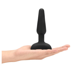 b-Vibe Trio Silicone Butt Plug Black - Angelsandsinners