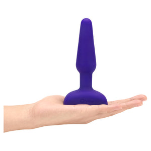 b-Vibe Trio Silicone Butt Plug Purple - Angelsandsinners