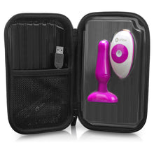 Load image into Gallery viewer, b-Vibe Novice Anal Plug Fuchsia/Silver Vibes for Pleasure &amp; Relaxation - Angelsandsinners
