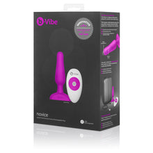 Load image into Gallery viewer, b-Vibe Novice Anal Plug Fuchsia/Silver Vibes for Pleasure &amp; Relaxation - Angelsandsinners