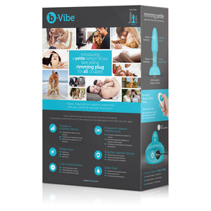 B-Vibe Rimming Petite Teal Dual Pleasure Stimulation - Angelsandsinners