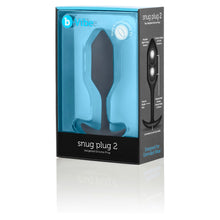 Load image into Gallery viewer, b-Vibe Snug Plug 2 Black feeling of fullness - Angelsandsinners