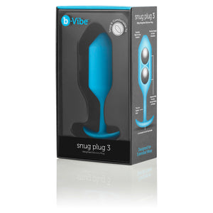 b-Vibe Snug Plug 3 ultra-comfortable Teal - Angelsandsinners