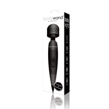 Load image into Gallery viewer, Bodywand Midnight Compact Mains Powered Wand Vibrator UK Plug Black - Angelsandsinners