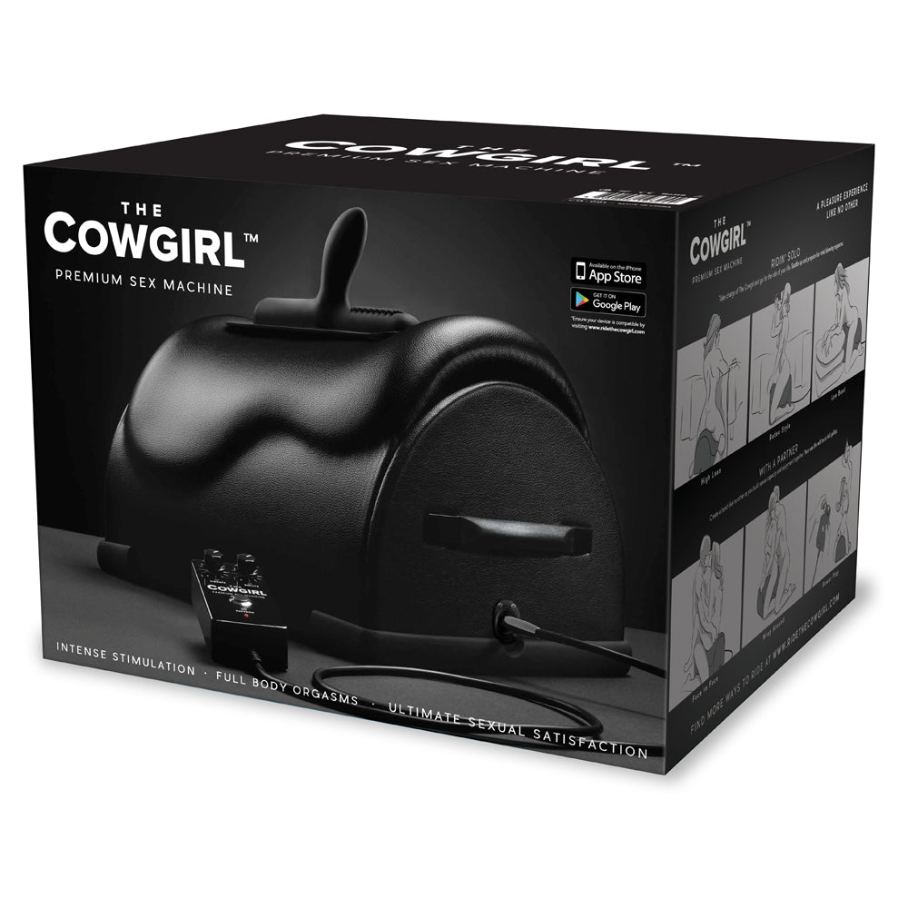 The Cowgirl Premium Sex Machine Black OS - Angelsandsinners