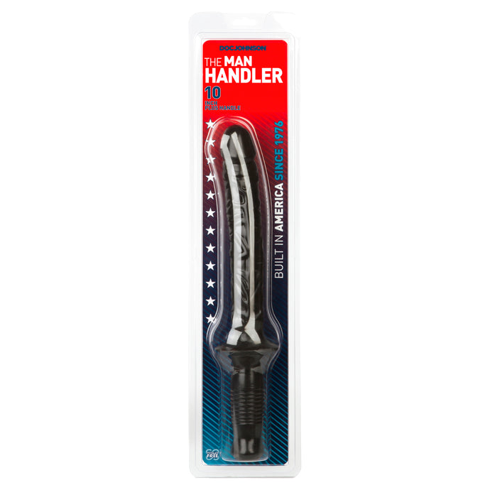 Doc Johnson Classic Man Handler Dildo Black 14.5 Inches - Angelsandsinners