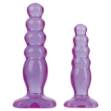 Load image into Gallery viewer, Doc Johnson Crystal Jellies Beaded Butt Plug 2 Piece Kit - Angelsandsinners