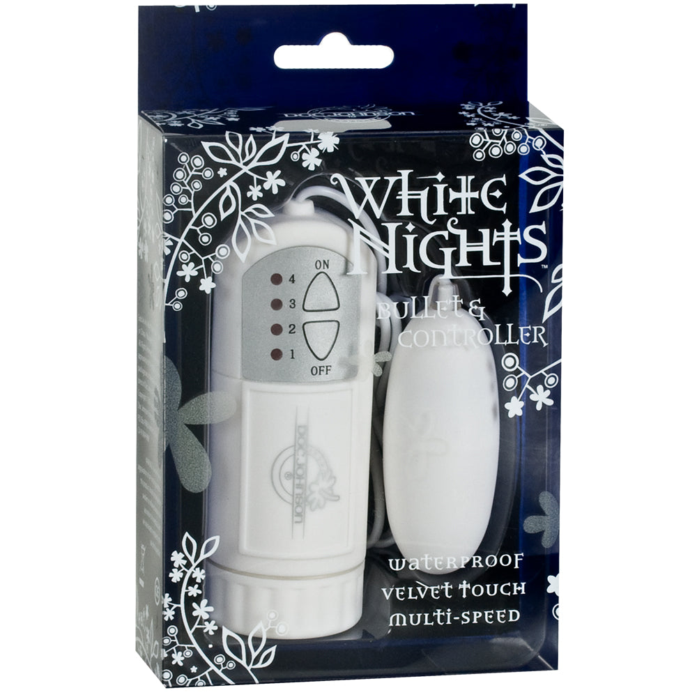 White Nights Velvet Touch Controller and Bullet White - Angelsandsinners