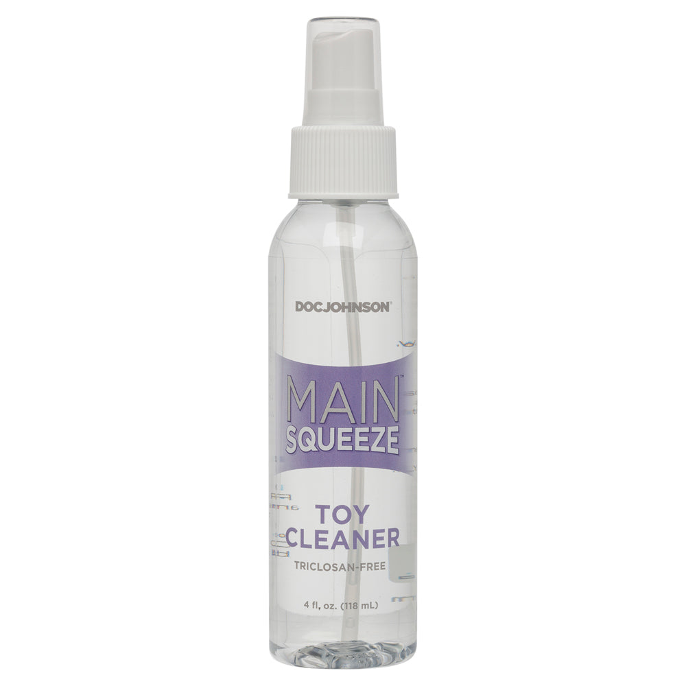 Main Squeeze Toy Cleaner  Clear 4oz - Angelsandsinners
