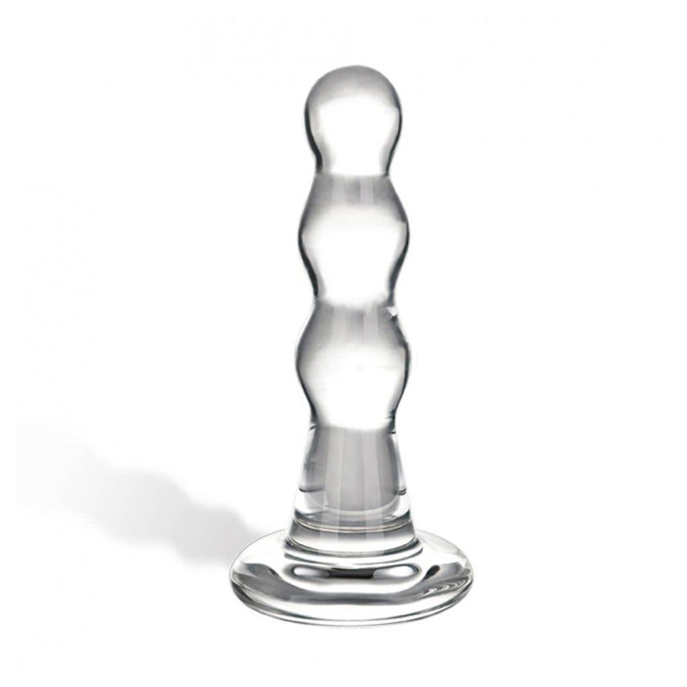 Glas Triple Play 6.6 Inch Beaded Anal Plug - Angelsandsinners