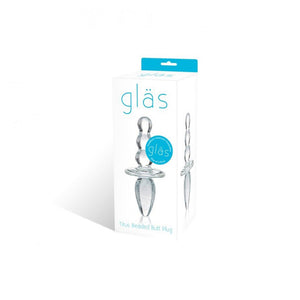 Glas Titus 6.6 Inch Beaded Anal Plug - Angelsandsinners